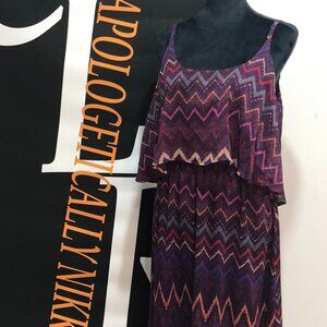 FADED GLORY Purple Long Dress